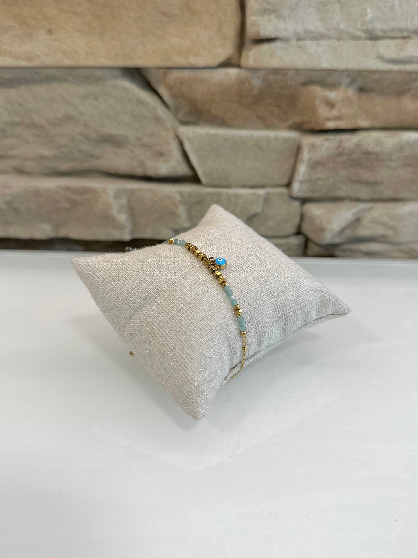 Bracelet bleu océan en acier inoxydable