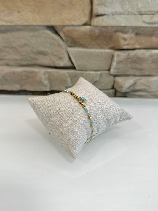 Bracelet bleu océan en acier inoxydable