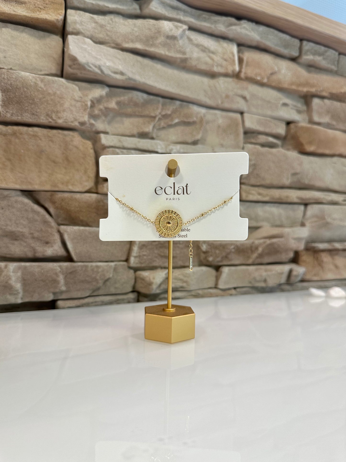 Bracelet doré en acier inoxydable